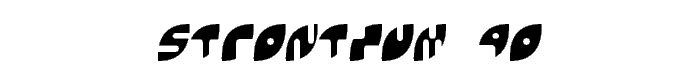 Strontium 90 font